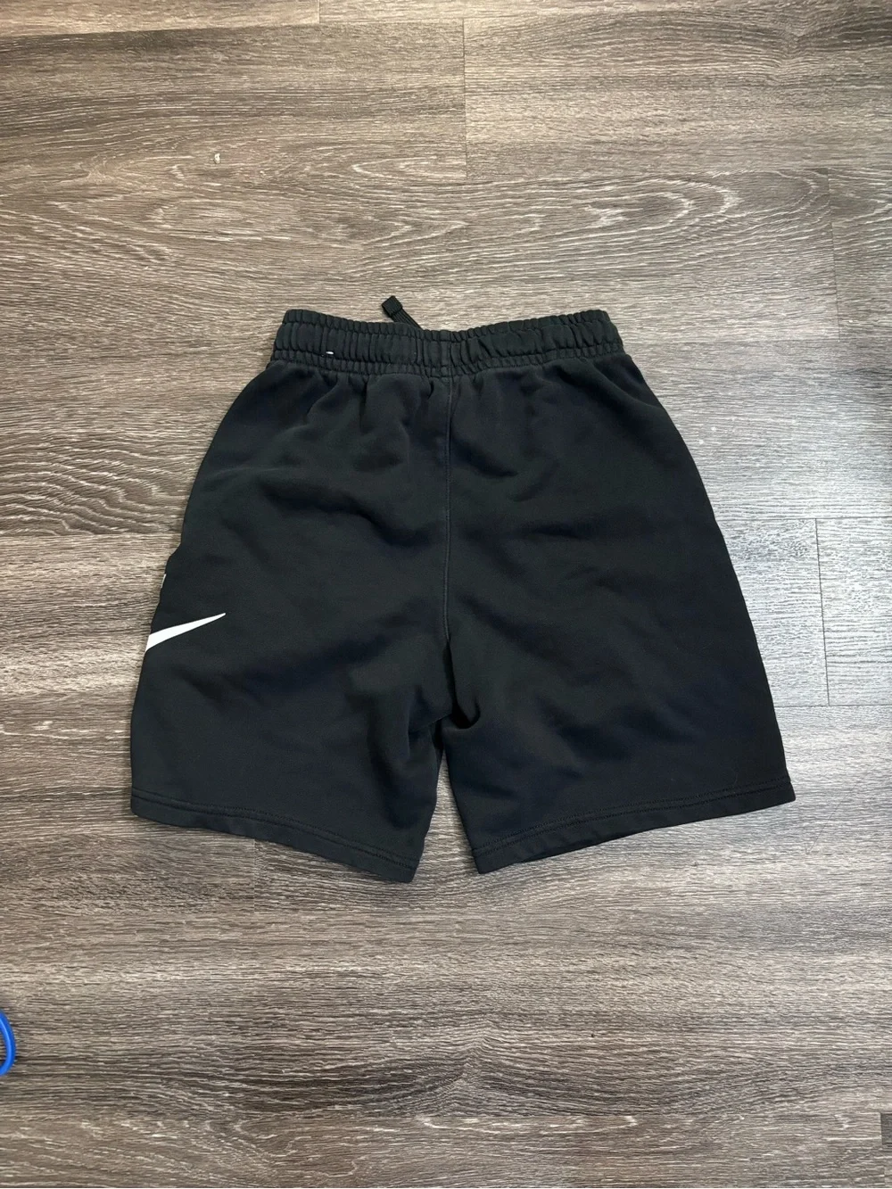 Nike Boy’s Black Fleece Shorts with White Logo